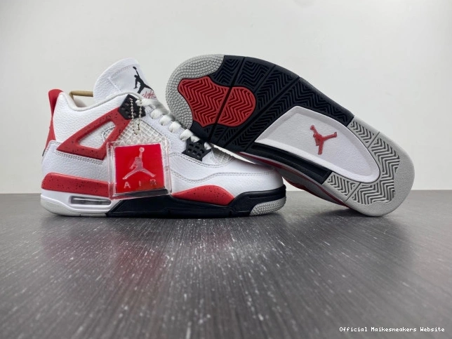 Official Maikesneakers DH6927-161 Red Jordan 4 Cement Air 0714